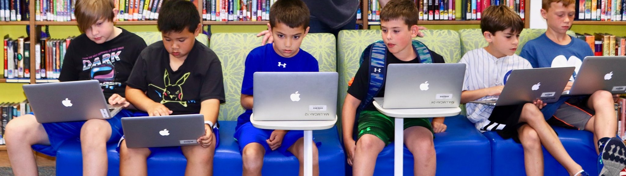 Students using laptops