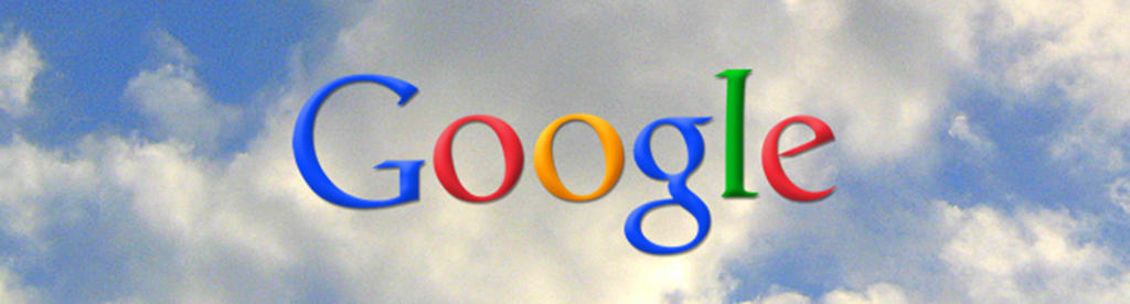Google with cloud background
