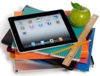 iPad, notebooks and ruler